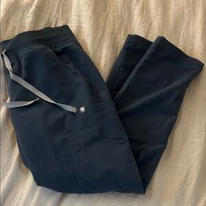 Figs dark harbor straight scrub pants